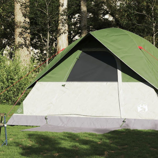 vidaXL Camping Tent Igloo Green for 6 People