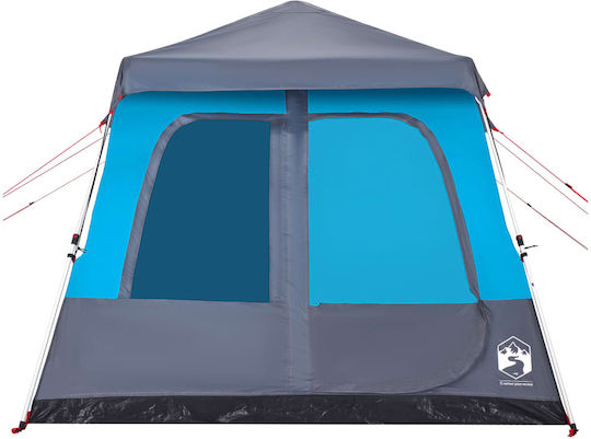 vidaXL Camping Tent Blue for 5 People 438x268x210cm