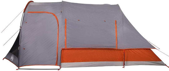 vidaXL Campingzelt Tunnel Gray für 6 Personen 500x305x205cm Grau/Orange