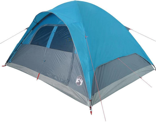 vidaXL Camping Tent Igloo Blue 3 Seasons for 6 People 334x273x190cm