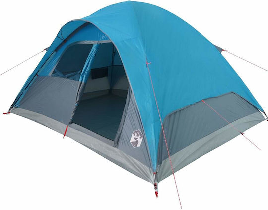 vidaXL Camping Tent Igloo Blue 3 Seasons for 6 People 334x273x190cm