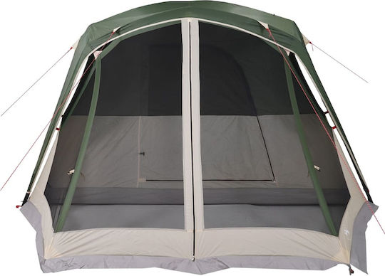 vidaXL Camping Tent Igloo Green for 6 People 305x400x205cm
