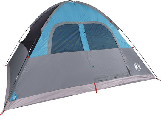 vidaXL Camping Tent Igloo Blue 3 Seasons for 6 People 334x273x190cm