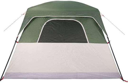 vidaXL Σκηνή Camping Πράσινη για 6 Άτομα 310x275x200εκ.