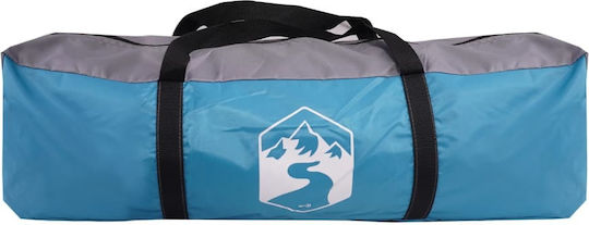 vidaXL Camping Tent Igloo Blue 3 Seasons for 6 People 334x273x190cm
