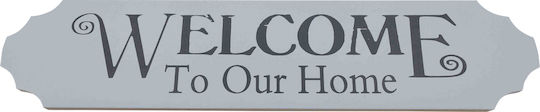 Uncle George Decorative Sign Handmade White Made of Wood 36x1x8cm