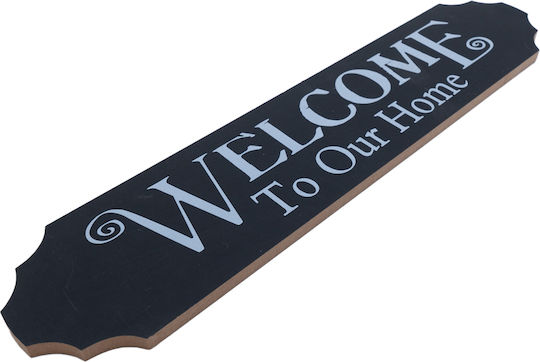 Uncle George Decorative Sign Handmade Black Wooden 36x1x8cm