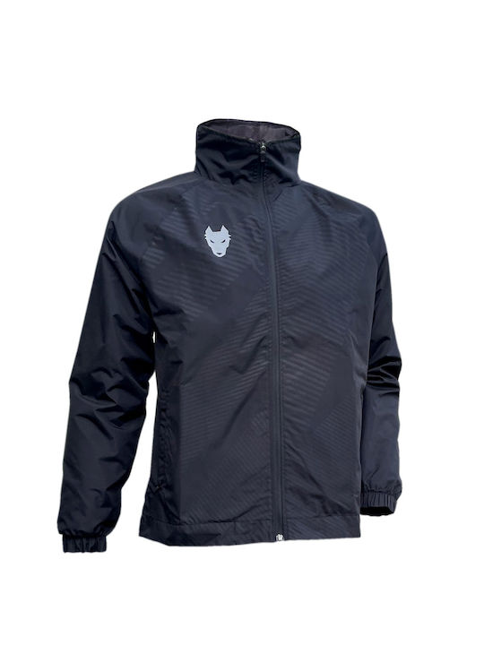 Drako Herren Jacke Lässig Wasserdicht und winddicht Black