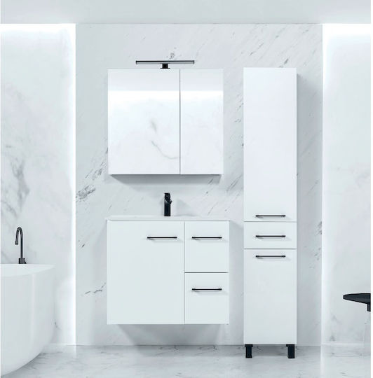 Mabo Καθρέπτης Μπάνιου Led από MDF 80x70cm