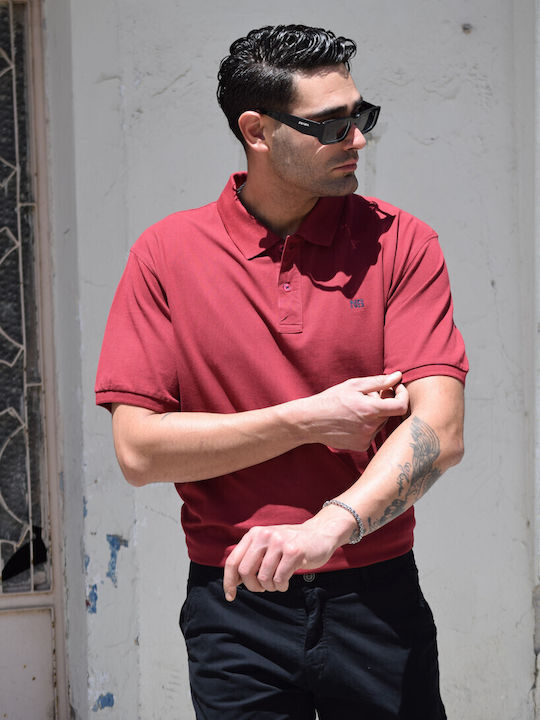 Polo Blouse Burgundy