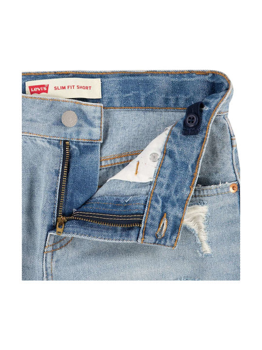 Șort/Salopetă Copii Denim Core Albastru deschis