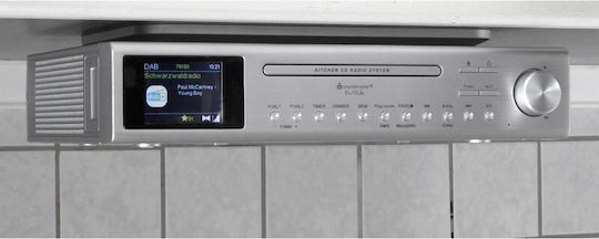Soundmaster UR2180SI Επιτραπέζιο Ραδιόφωνο DAB+ με Bluetooth και USB Ασημί