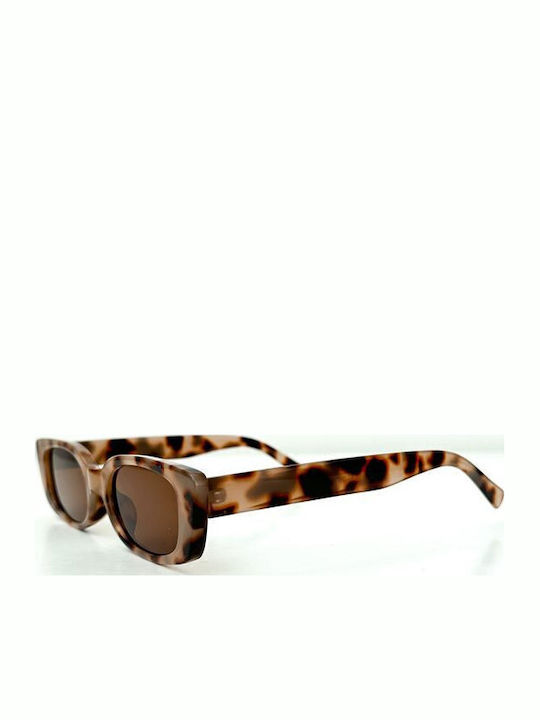 Looks Style Eyewear Дамски Слънчеви Очила с Черна Пластмасова Рамка и Черни Стъкла