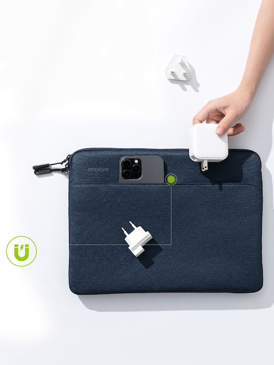 Innostyle Водоустойчива Чанта Калъф за лаптоп 14" в Сив цвят S112LGY-14