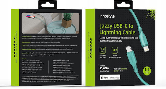 Innostyle USB-C to Lightning Cable Πράσινο 1m (ICL120tAQ)