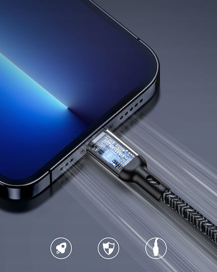 Innostyle USB-A to Lightning Cable Μαύρο 2m (IAL150ALBLK)