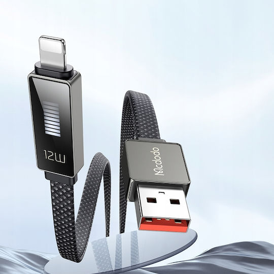 Mcdodo LED USB-A la Cablu Lightning 36W Negru 1m (CA-4970)
