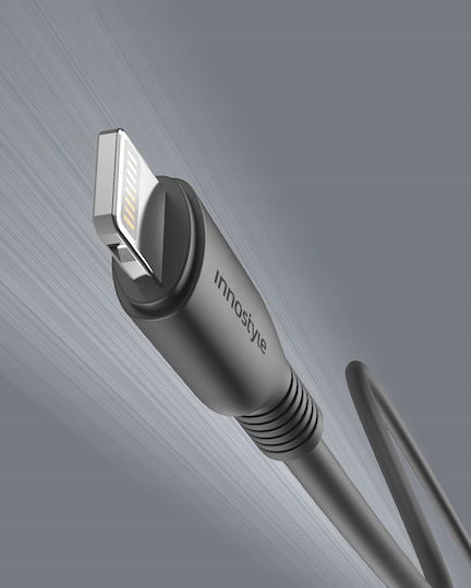 Innostyle USB-A to Lightning Cable Μαύρο 2m (IAL150tBLK)