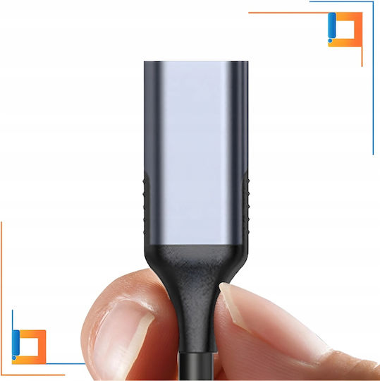 USB 2.0 Cable USB-C male - USB-C female 100W PD Γκρι 3m CO2-0008