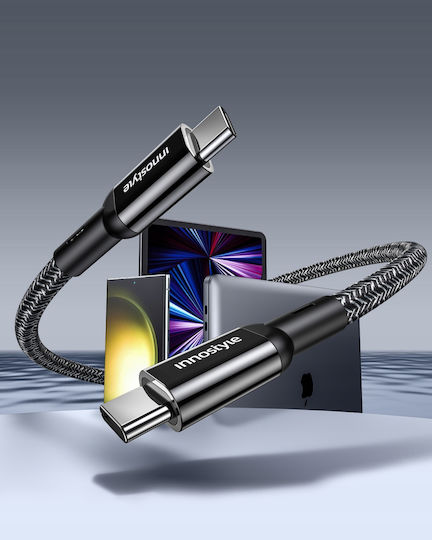 Innostyle USB 2.0 Cable USB-C male - USB-C 100W Μαύρο 2m ICC200ALBLK