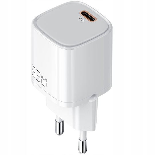 Mcdodo Încărcător Fără Cablu GaN cu Port USB-C 33W Livrarea energiei Albς (CH-0080)