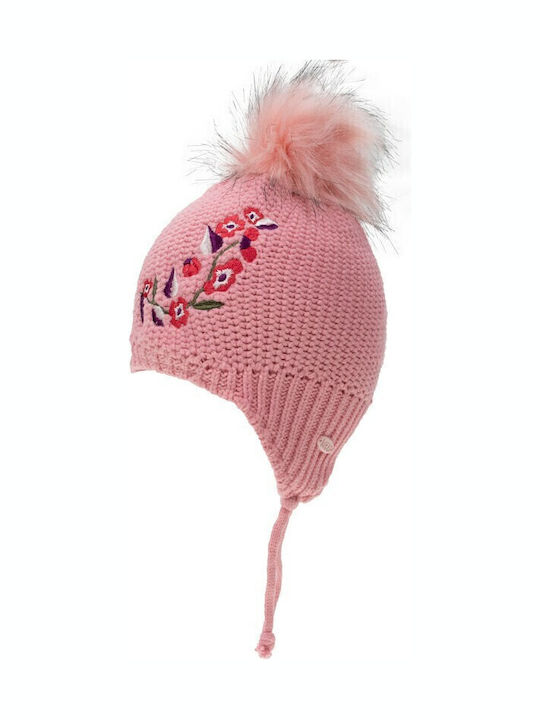 Kids Beanie Set with Scarf & Gloves Knitted Beige
