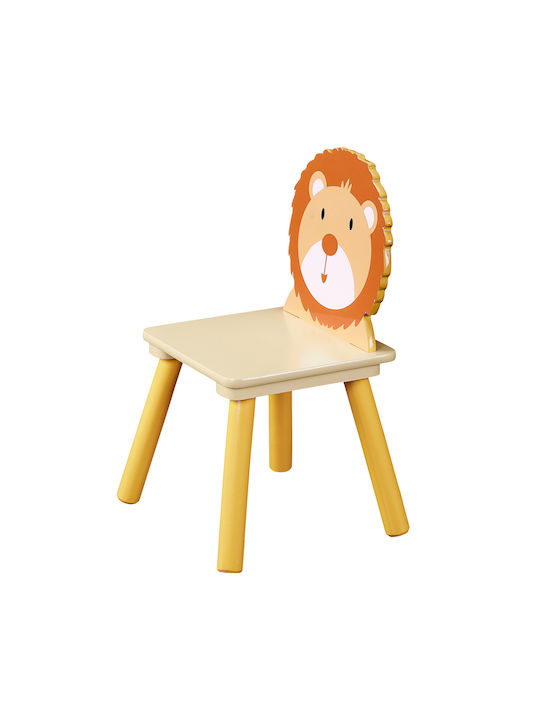 Children's Wooden Table 2 Chairs Set Learning Playing Drawing Feeding Animals