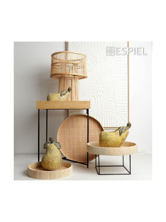Espiel Φαναράκι Bamboo Επιτραπέζιο Μπεζ 32εκ.