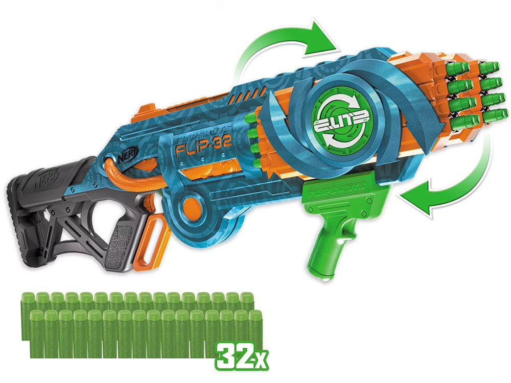 Lansator Pistol Nerf Elite 2.0 Flip-32 Za4528 | Skroutz Romania