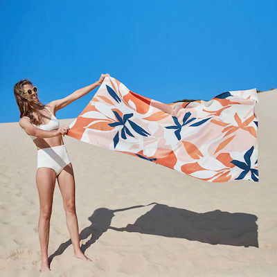 Dock & Bay Quickdry Summer Beach Towel Orange 90x160cm.