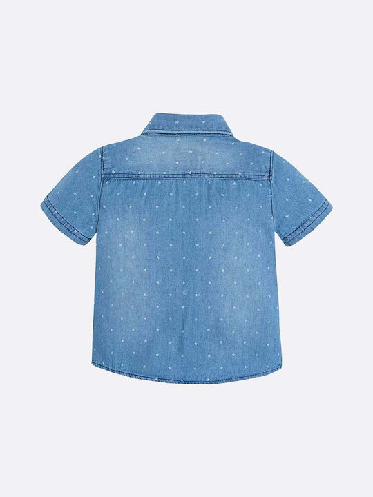 Mayoral Kids Denim Shirt Blue