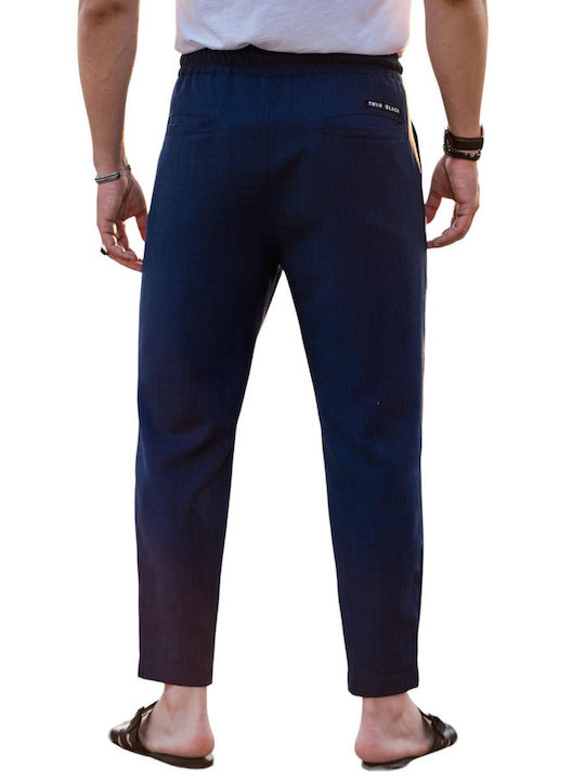 Twin Black Men's Trousers BLUE