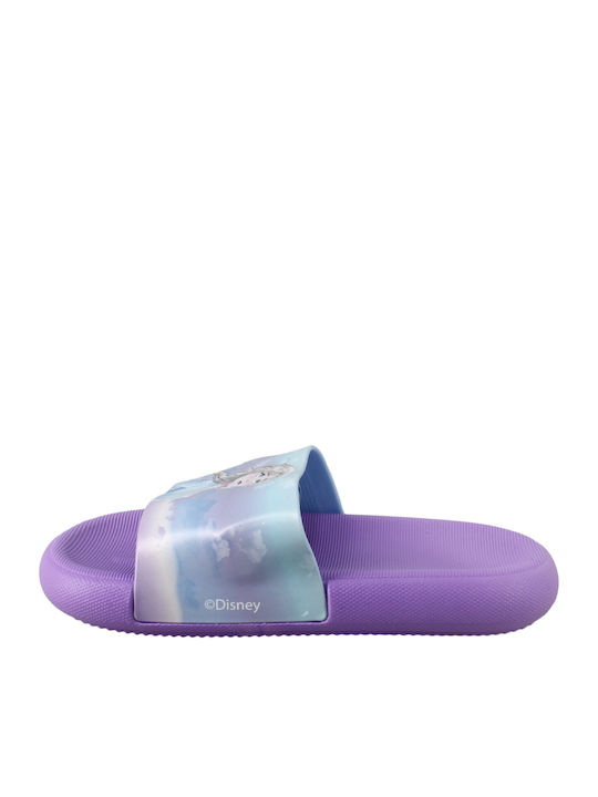 Șlapi pentru copii Frozen Lila