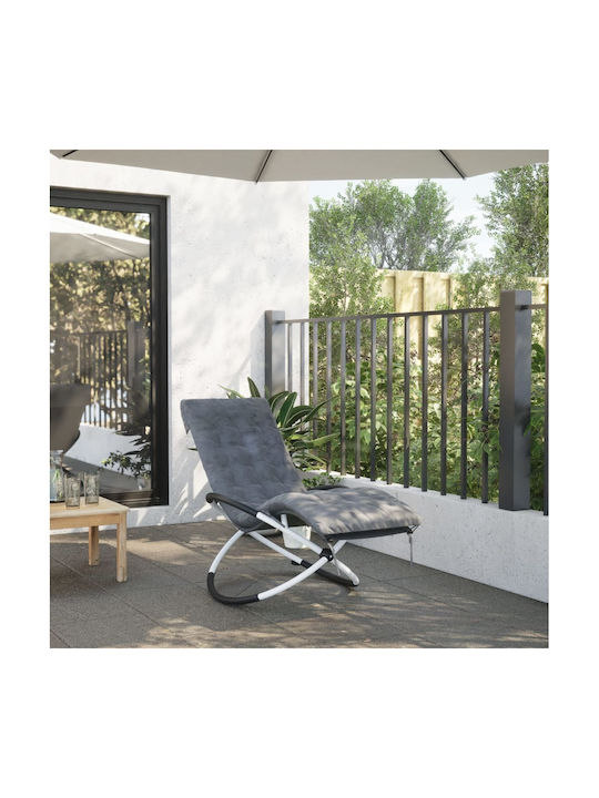 vidaXL Sun Lounger Cushion Grey 50x160cm.