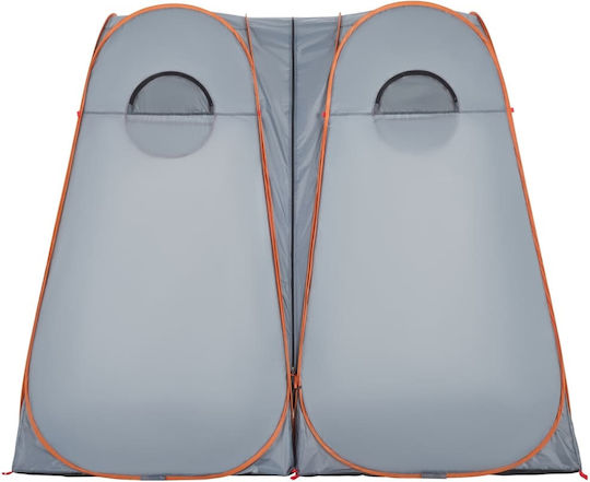vidaXL Camping Tent Pop Up Gray for 1 Person