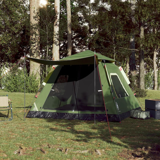 vidaXL Σκηνή Camping Πράσινη για 5 Άτομα 235x235x155εκ.