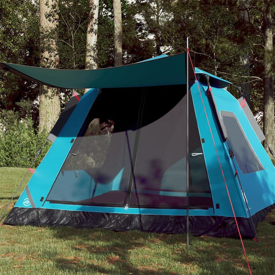 vidaXL Σκηνή Camping Μπλε για 5 Άτομα 235x235x155εκ.