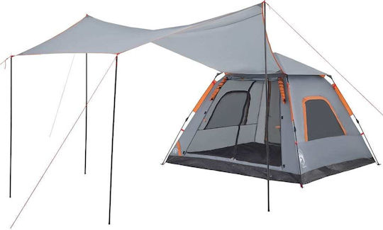 vidaXL Σκηνή Camping Γκρι για 5 Άτομα