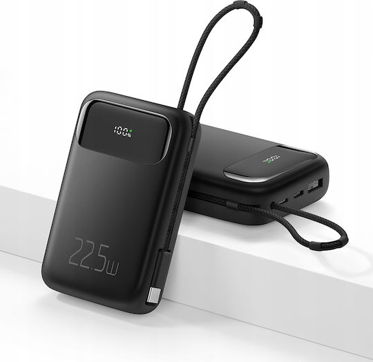 Mcdodo MC-3243 Power Bank 10000mAh 22.5W με Θύρα USB-A και Θύρα USB-C Μαύρο