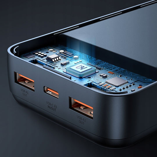 Mcdodo MC-3891 Power Bank 20000mAh 22.5W με 2 Θύρες USB-A και Θύρα USB-C Power Delivery Μαύρο