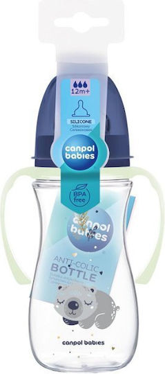 Canpol Babies Easystart Cana de antrenament pentru bebeluși Plastic cu mânere Albastru pentru 12m+m+ 300ml
