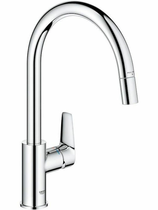 Grohe Start Edge Kitchen Faucet Counter Silver