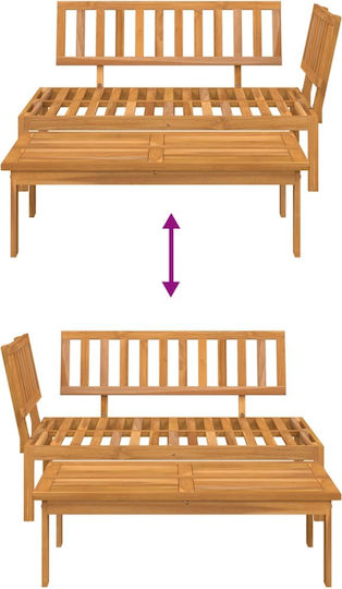 Garten- und Outdoor-Möbelsets 2 Stück Massivholz Akazie