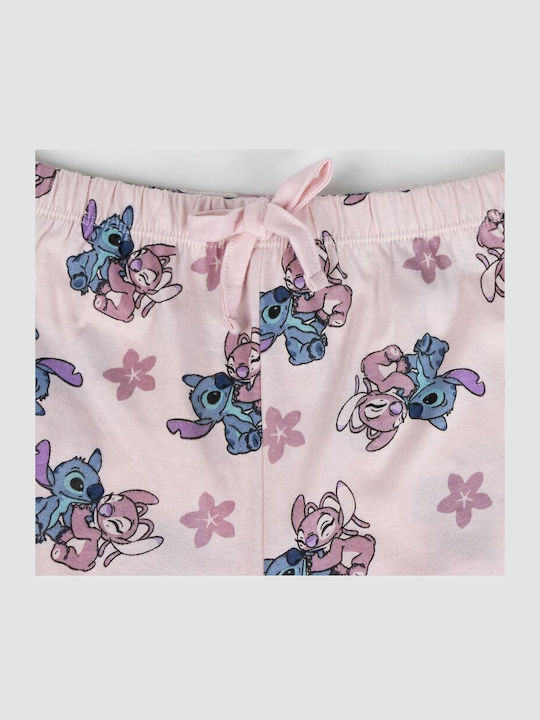 Cerda Παιδική Πιτζάμα Καλοκαιρινή Ροζ Stitch
