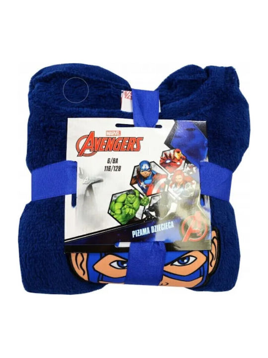 Disney Παιδική Πιτζάμα Χειμωνιάτικη Fleece Μπλε Captain America Disney Παιδική Πιτζάμα Χειμωνιάτικη Fleece Μπλε Captain America