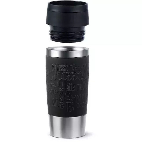 Emsa Travel Pahar Termos Oțel inoxidabil 360ml Negru