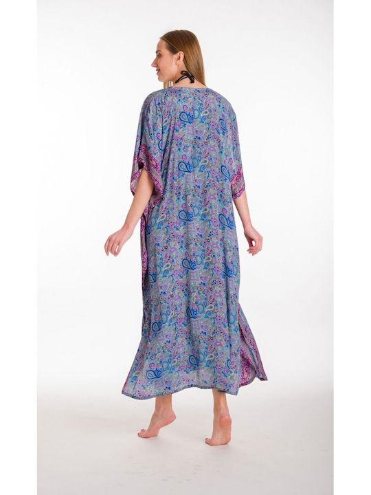 Rima Beachwear Feminin Caftan de Plajă Albastru