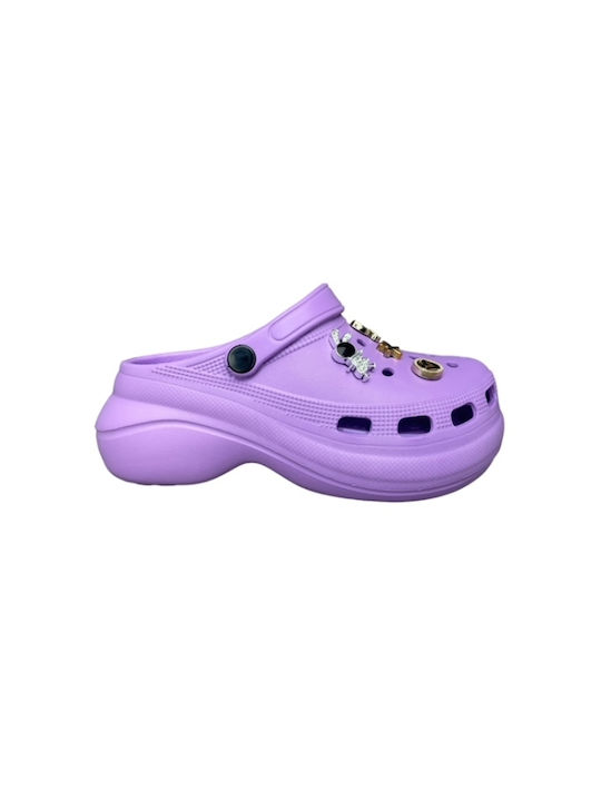 Adam's Shoes Clogs Purple