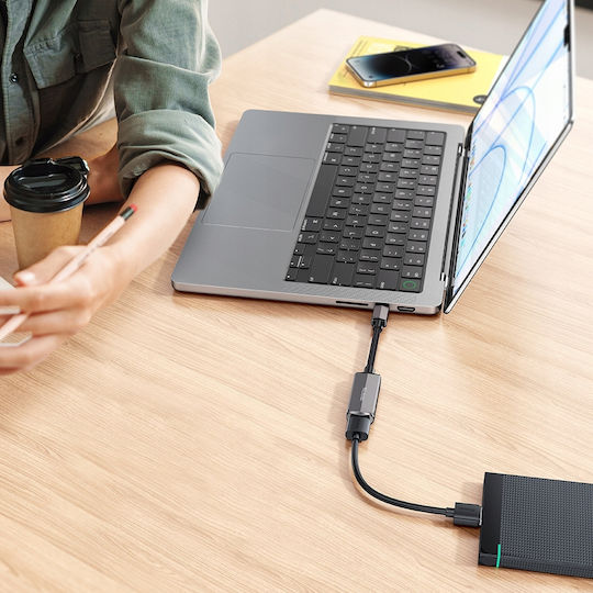 Mcdodo Μετατροπέας USB-C male σε USB-A / USB-C female Γκρι 1τμχ CA-2830