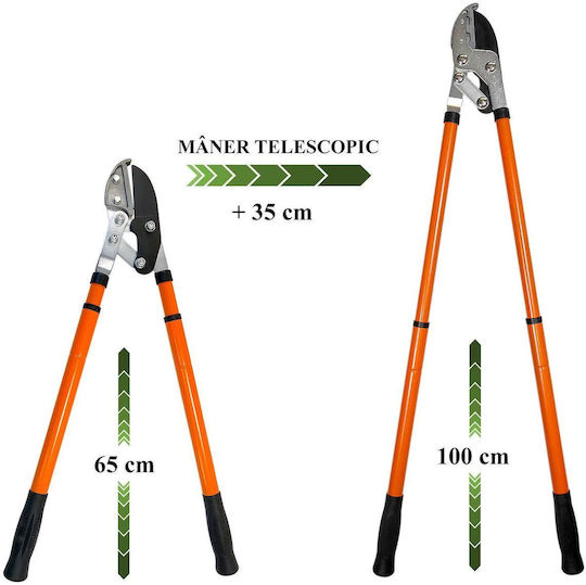 Strend Pro Green Black Branch Scissors Bypass Lopper 100cm for branches up to 40mm